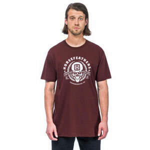 Horsefeathers THACKER T-SHIRT Pánske tričko, vínová, veľkosť M