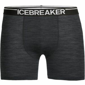 Icebreaker ANTOMICA BOXERS Pánske funkčné boxerky z Merina, tmavo sivá, veľkosť L