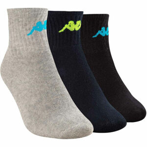 Kappa TRI 3PACK Detské ponožky, modrá, veľkosť 27-30