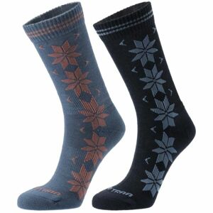 KARI TRAA VINST WOOL SOCK 2PK Dámske vlnené ponožky, modrá, veľkosť 36-38