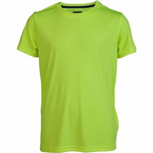 Kensis REDUS JNR Chlapčenské športové tričko, reflexný neón, veľkosť 128/134