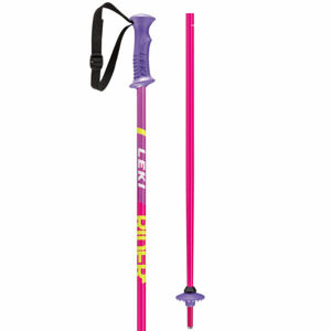 Leki RIDER Detské zjazdové lyžiarske palice, ružová, veľkosť 80