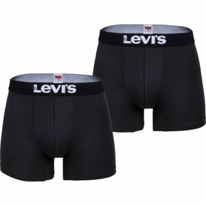 Levi's MEN SOLID BASIC BOXER 2P Pánske boxerky, čierna, veľkosť M