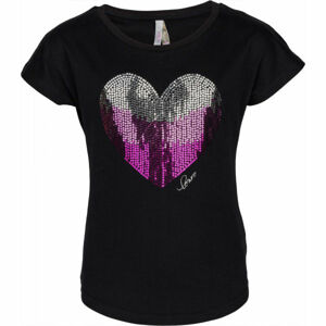 Lewro JOLA Dievčenské tričko, čierna, veľkosť 152-158