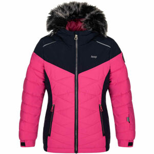 Loap OKIE Detská lyžiarska bunda, ružová, veľkosť 128