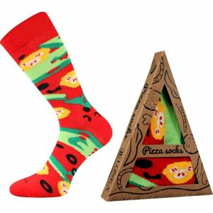 Lonka PIZZA MARGARITTA Dámske ponožky, červená, veľkosť 38-41