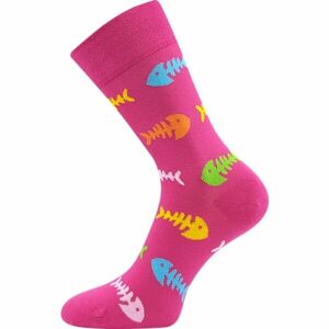 Lonka RYBY Unisex ponožky, ružová, veľkosť 35 - 38