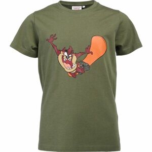 LOONEY TUNES TAZ Chlapčenské tričko, khaki, veľkosť 164-170