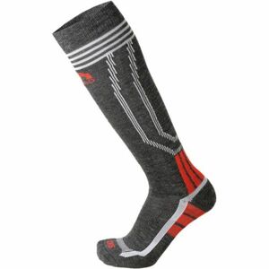 Mico MEDIUM WEIGHT SKI SOCKS Lyžiarske ponožky, tmavo sivá, veľkosť S