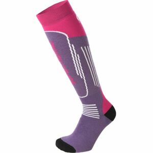 Mico SUPERTHERMO JR Detské lyžiarske ponožky, fialová, veľkosť S