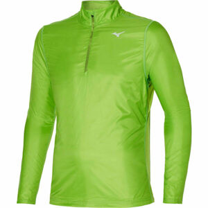 Mizuno HYBRID LS HZ Pánske funkčné tričko s dlhým rukávom, svetlo zelená, veľkosť XL