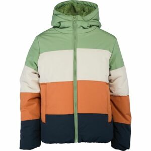 NAX FEREGO Dievčenský zimný kabát, svetlo zelená, veľkosť 128-134
