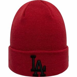 New Era MLB LEAGUE ESSENTIAL CUFF KNIT LOS ANGELES DODGERS Unisex zimná čiapka, červená, veľkosť UNI