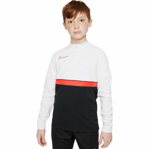 Nike DRI-FIT ACADEMY B Chlapčenské futbalové tričko, biela, veľkosť XS