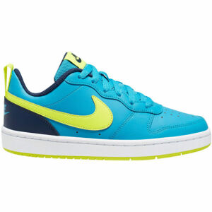 Nike COURT BOROUGH LOW 2 GS Detská voľnočasová obuv, modrá, veľkosť 35.5