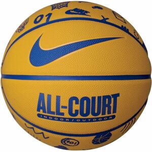 Nike EVERYDAY ALL COURT 8P GRAPHIC DEFLATED Basketbalová lopta, modrá, veľkosť 7
