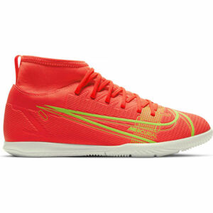 Nike JR MERCURIAL SUPERFLY 8 CLUB IC Detská halová obuv, červená, veľkosť 36.5