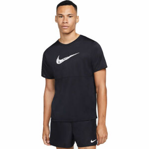 Nike BREATHE RUN TOP SS WR GX M Pánske bežecké tričko, čierna, veľkosť XL