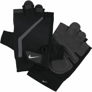 Nike EXTREME FITNESS GLOVES Pánske fitness rukavice, tmavo sivá, veľkosť M