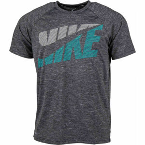 Nike HEATHER TILT Pánske tričko do vody, tmavo sivá, veľkosť S