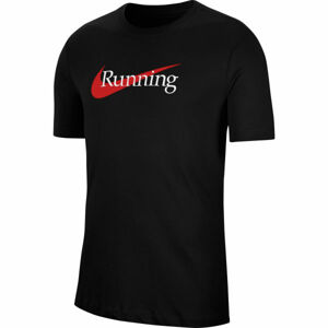 Nike DRI-FIT Pánske bežecké tričko, čierna, veľkosť L
