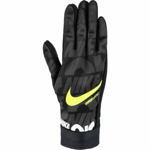 Nike ACDMY HPRWRM Y Detské futbalové rukavice, čierna, veľkosť M