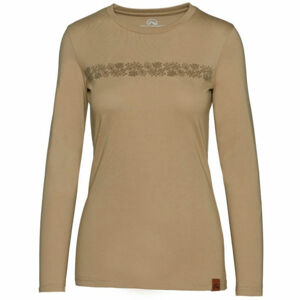 Northfinder ORGESA Dámske tričko organická bavlna, béžová, veľkosť XS