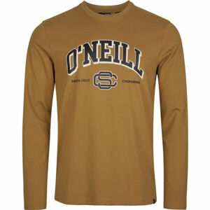O'Neill SURF STATE LS T-SHIRT Pánske tričko s dlhým rukávom, hnedá, veľkosť M