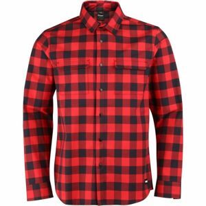 Oakley CHECKERED RIDGE Pánska košeľa, červená, veľkosť L