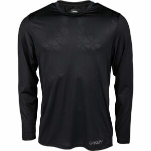 Oakley REDUCT Berm LS Pánske cyklistické tričko, čierna, veľkosť M