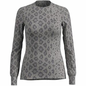 Odlo SUW WOMEN'S TOP L/S CREW NECK ACTIVE WARM X-MAS Dámske tričko, sivá, veľkosť XS