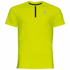 Odlo AXALP TRAIL T-SHIRT CREW NECK S/S 1/2 ZIP Pánske tričko, žltá, veľkosť