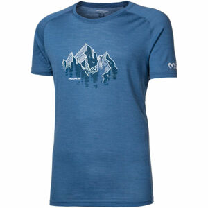 Progress TASMAN Pánske funkčné tričko z Merina, modrá, veľkosť XXL