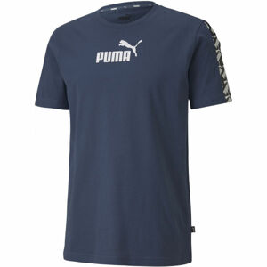Puma APLIFIED TEE Pánske športové tričko, tmavo modrá, veľkosť S