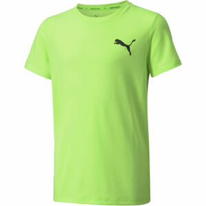 Puma ACTIVE SMALL LOGO TEE Chlapčenské športové tričko, svetlo zelená, veľkosť 140