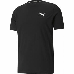 Puma ACTIVE SMALL LOGO TEE Pánske športové tričko, čierna, veľkosť S