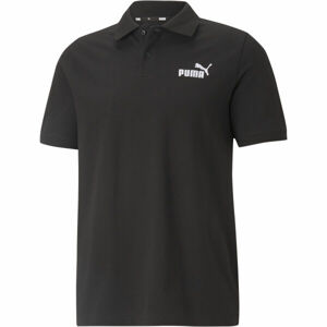 Puma ESS PIQUE POLO Pánske polo tričko, čierna, veľkosť XL