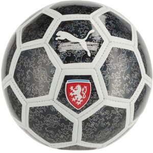 Puma FACR FAN BALL MINI Mini futbalová lopta, čierna, veľkosť