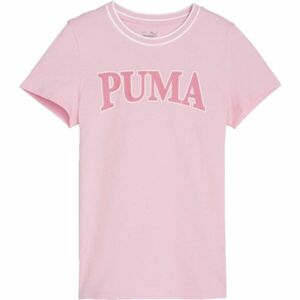 Puma SQUAD TEE G Dievčenské tričko, ružová, veľkosť