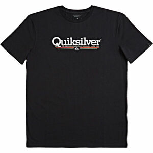 Quiksilver TROPICAL LINES SS Pánske tričko, čierna, veľkosť S