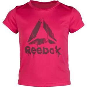 Reebok GIRLS WORKOUT READY T-SHIRT Dievčenské tričko, ružová, veľkosť 13-14