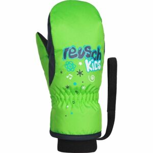 Reusch KIDS MITTEN Detské lyžiarske rukavice, zelená, veľkosť 3