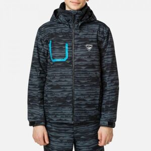 Rossignol BOY POLYDOWN PR JKT Juniorská lyžiarska bunda, sivá, veľkosť 10