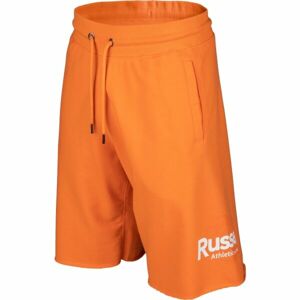 Russell Athletic CIRCLE RAW SHORT Pánske šortky, oranžová, veľkosť