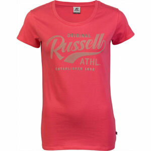 Russell Athletic ORIGINAL S/S CREWNECK TEE SHIRT Dámske tričko, ružová, veľkosť XS