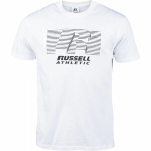 Russell Athletic STRIPED S/S TEE Pánske tričko, biela, veľkosť M