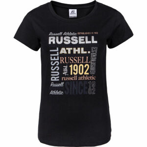Russell Athletic RUSSELL MIX S/S TEE Dámske tričko, čierna, veľkosť L