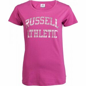 Russell Athletic S/S CREW NECK TEE SHIRT Dámske tričko, ružová, veľkosť XS