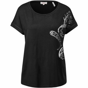 s.Oliver RL T-SHIRT Dámske tričko, čierna, veľkosť
