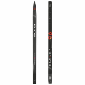 Salomon SET ESCAPE 6 GRIP + ACCES PLK Běžecké lyže na klasiku, čierna, veľkosť 190